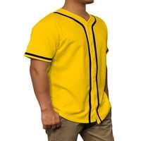 Lappel Muški bejzbol gumb DOLJENERY FOLLEGE Sportski tim uniforme Hipstere majice izrađene u SAD-u