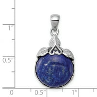 Sterling Silver Lapis Lazuli Privjesak šarm ogrlica Gemstone Fini nakit za žene poklone za nju