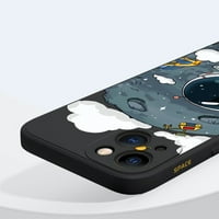 Telefon osnovni slučajevi Glatki neklizajući astronaut Stil za iPhone Moblie Phone Cyan 11