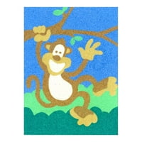 Dječja zanatska djelatnost Peel n Stick Sand Art Board - mahajući majmunom