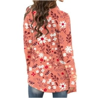 Kimonos Cardigan za ženska plus veličina Ležerni modni modni kardigan jakna s dugim rukavima plaža do