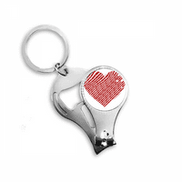 Crveni zaljubljeni srčani uzorak za nokte za nokte za noktene ključeve ključeva