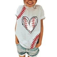 TODDLER Girl T majica bluza Tors Ležerne prilike za bejzbol 3D Prints Todler Boys Ispis Teen Kids Odjeća