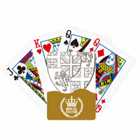 Baroque Art Shield Lion Illustration Battle Royal Flush Poker igračka karta