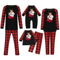 Porodica Jsaierl koja odgovara Božićne pidžame Set mamy tata Kids Baby PJS postavio noćnu odjeću za