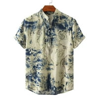 Lovskoo Havajska majica za muškarce Ljeto Ležerne prilike, pulover s kratkim rukavima Pocket košulja