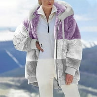 Brend Ženska odjeća moda ženska topla FAU kaput jakna zimski patentni zatvarač dugih rukava odjeća