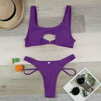 Ženski bandeau zavoj bikini set push up brazilski kupaći kostimi za kupaći kostim kupaći kostim