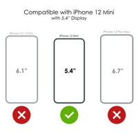 Distinconknk Clear Shootofofofofofoff Hybrid futrola za iPhone Mini - TPU branik akrilni zaštitni ekran