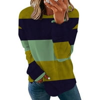 Fartey gromobrani danas ženski duks dugih rukava jesen zimski blok u boji Ispiši casual pulover vrhovi
