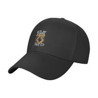 Cepten muškarci i žene Modni jedinstveni otisak nećemo uzimati ga Logo Podesiva kapa za bejzbol crna