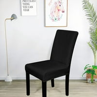 Trgovina za šišanje Velvet Stretch stolica pokriva 220gsm Spande Elastična blagovaonica - crna -