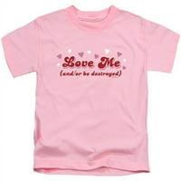TREVCO GSJ166-KT- Love Me - Majica kratkih rukava, ružičasta - srednja 5-6