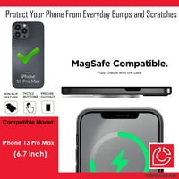 Capsule Case Vojni slučaj Kompatibilan je s iPhone Pro MA [ShockOtroof Cred Kickstand Clip Belt Clip