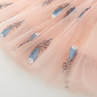 Slatke ljetne haljine za djevojke modne tutu mrežne suknje odjeća Elegantna haljina ružičasta 6Y-7Y