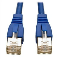 Povezana mačka zaštićena za patch kabel sa sertifikatom od 10 g RJ muško-muško, plava - Ft