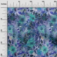 Onuoone Georgette viskoza Plava tkanina Sažetak cvjetni opseg opskrbe Ispisuje šivanje tkanine od dvorišta