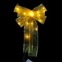 Božićni božićni ukrasi LED stablo vijenac traka za kućni lukovi Dekor Drveni kuglica Garland vitražnim