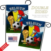 Svjetski kup Belgium Soccer Garden Flag Set X18. Dvostrano dvorište baner