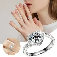 Dijamantni prsten u obliku srca za žene modni nakit Popularni dodaci
