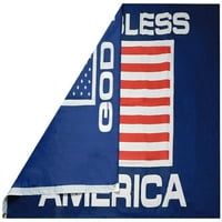 Bog blagoslovi Amerika SAD zastava Blue Premium 100D Woven Poly najlon 3'x5 'zastava transparent