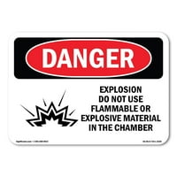 Znak opasnosti - eksplozija ne koristi zapaljivu