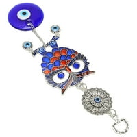 Ornament Blue Eye, svijetle boje osjetljive plavo očni privjesci za zid za zid