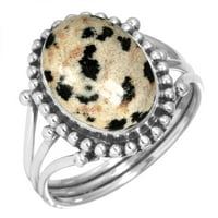 Prirodni dalmatinski ženski nakit Sterling srebrni prsten