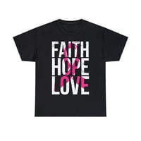 Vjerska nada Love Svijet dojke za dojku Uniznoj grafičkoj majici