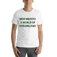 3xl Camo New Mexico: Svijet mogućnosti kratkog rukavskog pamučnog majica s nedefiniranim poklonima