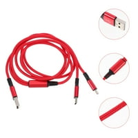 Dvostruko punjenje kabl najlonska pletenica USB kablovska telefonska kabela