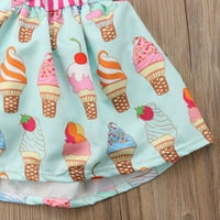 Sunitory Kid Toddler Djevojka Djevojka Ljetna odjeća sladoled bez rukava princeza haljina