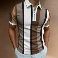Muška košulja Golf majica Retro Color Contrast na otvorenom ulični kratki rukavi Dugme-Down Odjeća za