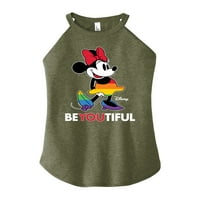 Disney Pride - Beyoutiful - Minnie Rainbow haljina - Juniors Visokog rezervoara za vrat