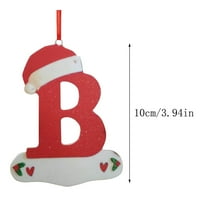 Božićno ukrašavanje na privjesku personalizirani ukrasi božićne slova