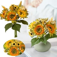 Početna Dekor Artificial Sunflowers Buket lažni cvjetni dekoracija za bebe Dukorija vjenčanja Nevjesta