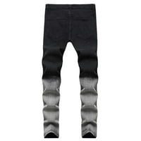 Uorcsa Muške hlače Teretna obuka traperice traper hlače pune dužine kauzalne muške hlače siva veličina