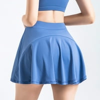 Dxhmoneyh ženske suknje za tenisu Athletic Golf Skort s kratkim bacama Aktivno trčanje sportske suknje