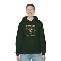 FamilyHop LLC Vjera zbog majice za strah, hrišćanska vjerska majica, Bože vjere majica, uskršnja grafička