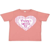Slatkih pita s tintastičnim mapom s ružičastim srcima poklon dječaka mališana ili majica Toddler