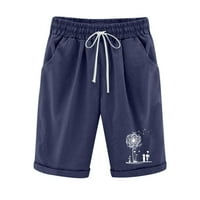 Stamzod Flowy Shorts za žene Modni kratki tiskani uski uski džep visokog struka Elastičnost Sport Pola