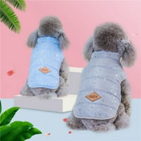 Odjeća za pse Zimska kaput prsluka Slatka print pamučna odjeća za kućne ljubimce za štene Chihuahua