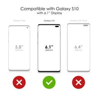 Razlikovanje Clear Clear Shootofofofofof Hibrid futrola za Samsung Galaxy S - TPU branik, akrilni leđa,
