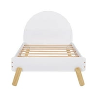 Čvrsta drvena Slatka platforma krevet sa drvenim letvicama, platformama sa zakrivljenim uzglavljem i