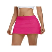 Tenis Skorts suknja za žene sa džepovima Nasleđena golf suknja Visoko struka Atletika Skort Workout
