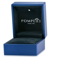 Pompeii 1 2ct Diamond & Moissite HALO angažman prsten u 10k zlato