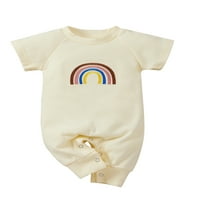 Novorođenčad devojčice Rainbow Romper dugačke nogu bodi polugama JUNSKSUTSKE Sunčeve letnje odijelo