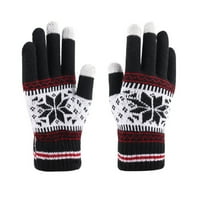 Rukavice Uocefik za žene Božićne rukavice Hladno vrijeme Topla zima za žene Clearsance Red