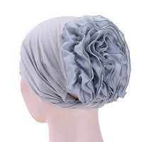 Ženska dama Solid Color Glava šal cvijeća kapa pamučna bandana headwrap