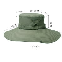 Royallove solid u boji sunčani šešir za muškarce, vodootporni široki ružni kašit šešir za pecanje za